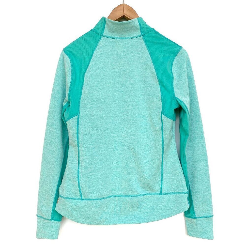 Lucy Aqua Green Heathered Full Zip Training Jacket M - Picture 3 of 11